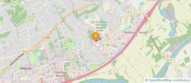 localisation de l'entreprise SCI PERICLES  MONTBONNOT-SAINT-MARTIN