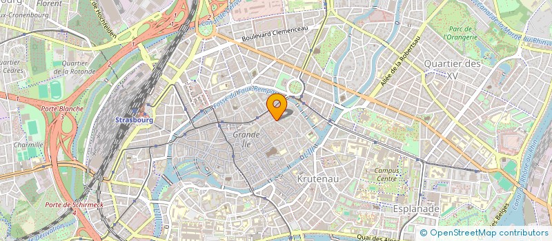 localisation de l'entreprise SCI PERIDOT  STRASBOURG