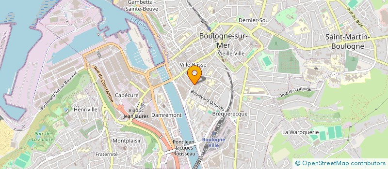 localisation de l'entreprise SCI PERIDOT à BOULOGNE-SUR-MER