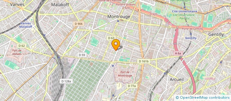 localisation de l'entreprise SCI PERIEL  MONTROUGE