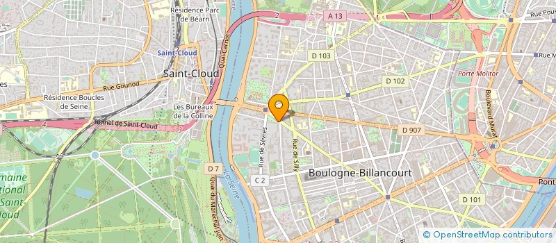 localisation de l'entreprise SCI PERIER à BOULOGNE-BILLANCOURT