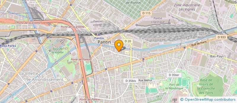 localisation de l'entreprise SCI PERIER 3JC  PANTIN