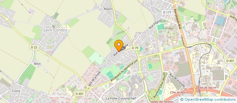 localisation de l'entreprise SCI PERIFOLIE à CAEN