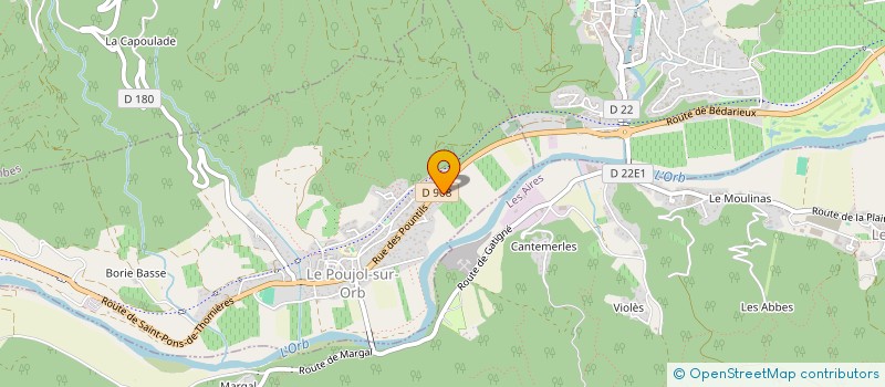 localisation de l'entreprise SCI PERIGON  LE POUJOL-SUR-ORB