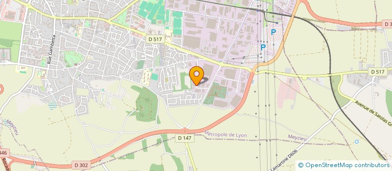 localisation de l'entreprise SCI PERIGORD FP  MEYZIEU