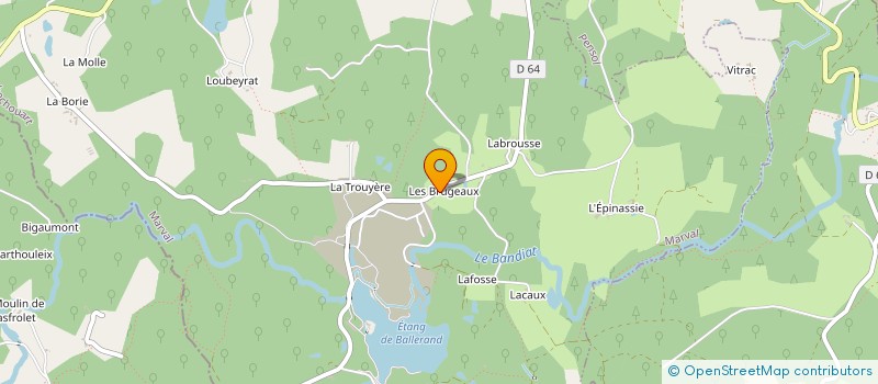 localisation de l'entreprise SCI PERIGORD-LIMOUSIN à MARVAL