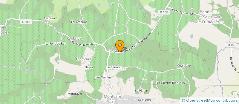 localisation de l'entreprise SCI PERIGORD POURPRE  MONTCARET