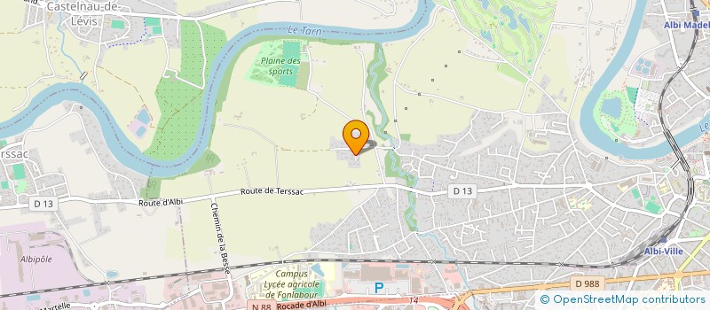 localisation de l'entreprise SCI PERILHOU PATRIMOINE à ALBI