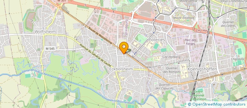 localisation de l'entreprise SCI PERILOC 3  ECKBOLSHEIM