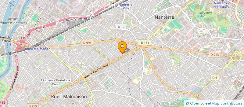 localisation de l'entreprise SCI PERIM 2  NANTERRE