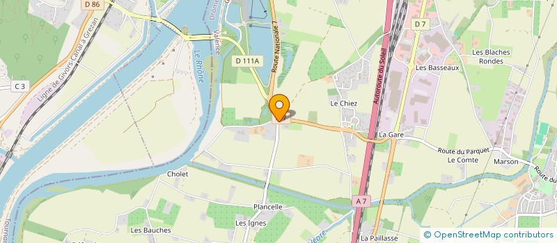 localisation de l'entreprise SCI PERIMO  ETOILE-SUR-RHONE