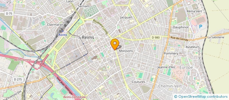 localisation de l'entreprise SCI PERIN-SOBRAQUES  REIMS