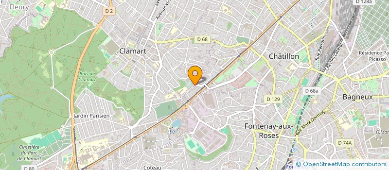 localisation de l'entreprise SCI PERINET-MARQUET O.A. à CLAMART