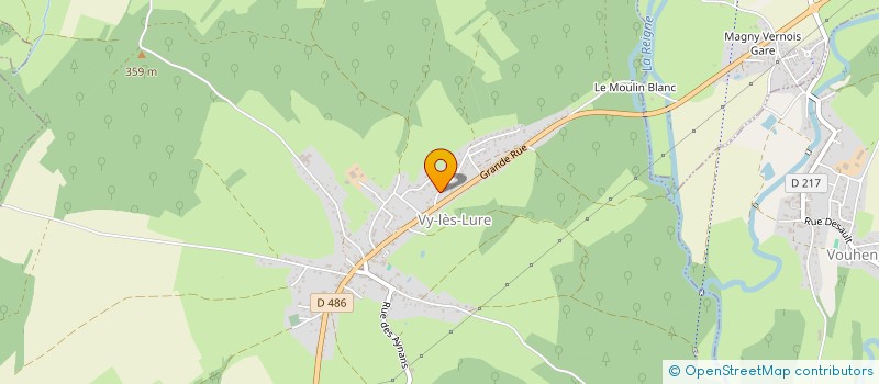 localisation de l'entreprise SCI PERISSUTTI TUAILLON  VY-LES-LURE