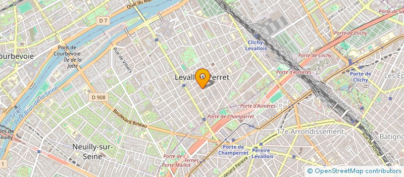 localisation de l'entreprise SCI PERITRES à LEVALLOIS-PERRET