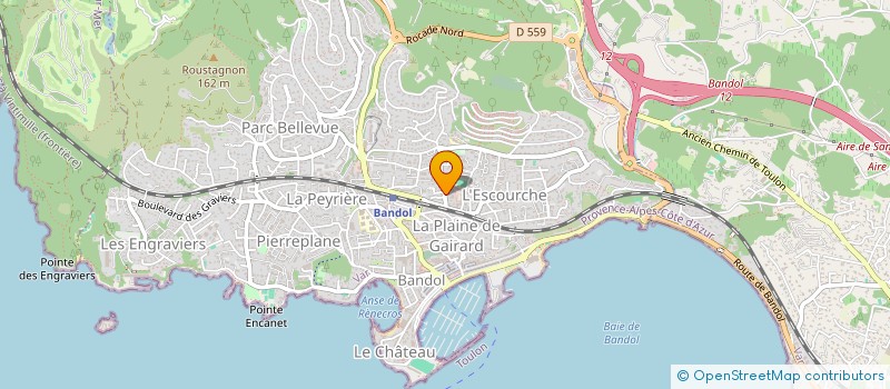 localisation de l'entreprise SCI PERIVERZOF  BANDOL