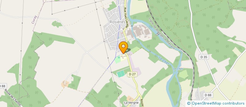 localisation de l'entreprise SCI PERJU  SAINT-FLORENT-SUR-CHER