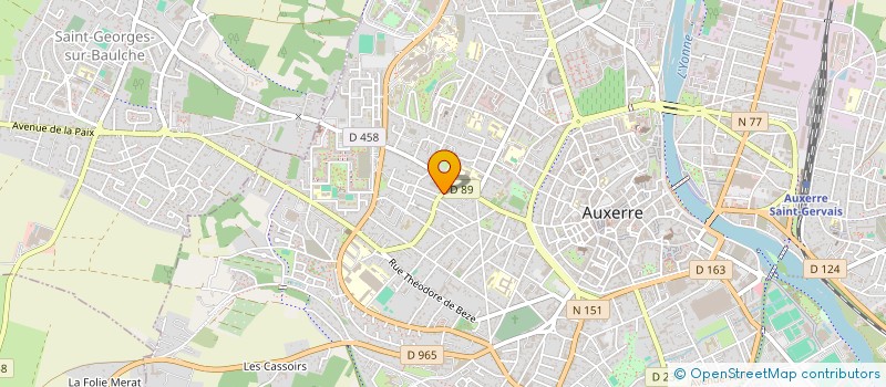 localisation de l'entreprise SCI PERLA à AUXERRE