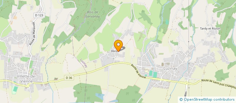 localisation de l'entreprise SCI PERLA  LUZINAY