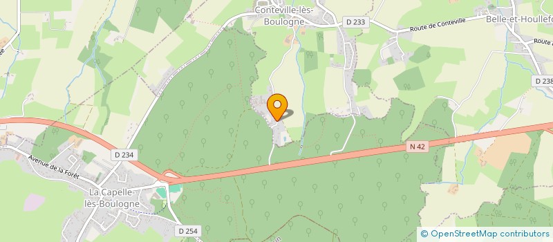 localisation de l'entreprise SCI PERLAU  CONTEVILLE-LES-BOULOGNE