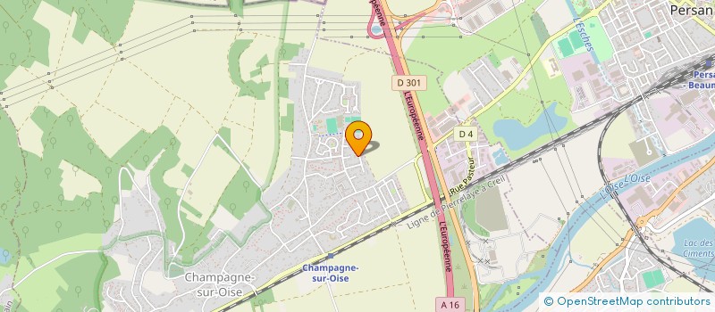 localisation de l'entreprise SCI PERLE  CHAMPAGNE-SUR-OISE