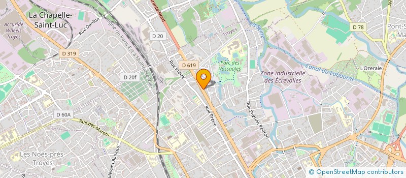 localisation de l'entreprise SCI PERLE à TROYES
