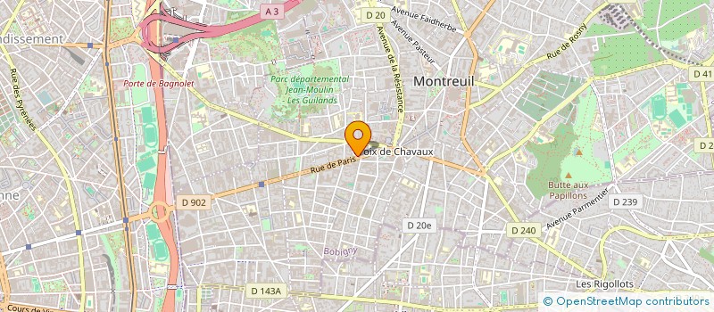 localisation de l'entreprise SCI PERLE à MONTREUIL