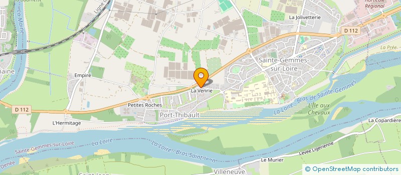 localisation de l'entreprise SCI PERLE DE LOIRE  SAINTE-GEMMES-SUR-LOIRE