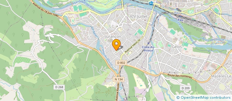 localisation de l'entreprise SCI PERLE DE SAINT SIMON  JURANCON