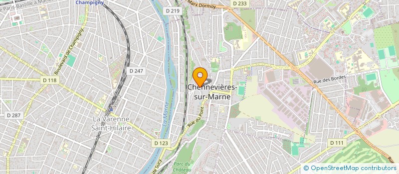 localisation de l'entreprise SCI PERLEM  CHENNEVIERES-SUR-MARNE