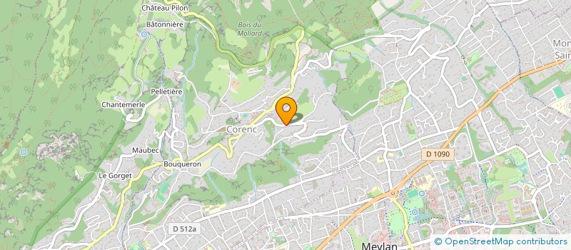 localisation de l'entreprise SCI PERLETTE  CORENC