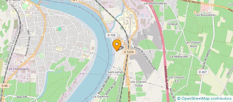 localisation de l'entreprise SCI PERLI  TAIN-L'HERMITAGE