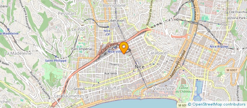 localisation de l'entreprise SCI PERLIANG TANG à NICE