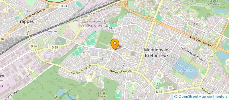 localisation de l'entreprise SCI PERLIMPINPIN  MONTIGNY-LE-BRETONNEUX