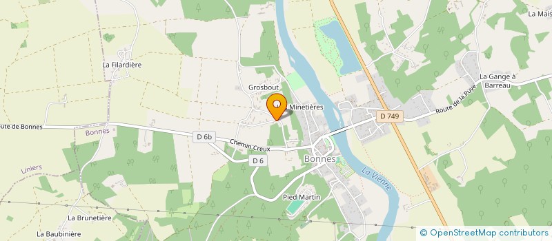 localisation de l'entreprise SCI PERLOIS à BONNES
