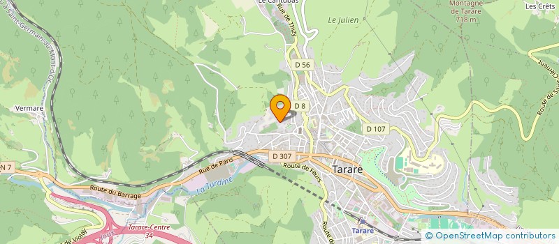 localisation de l'entreprise SCI PERLOUD  TARARE