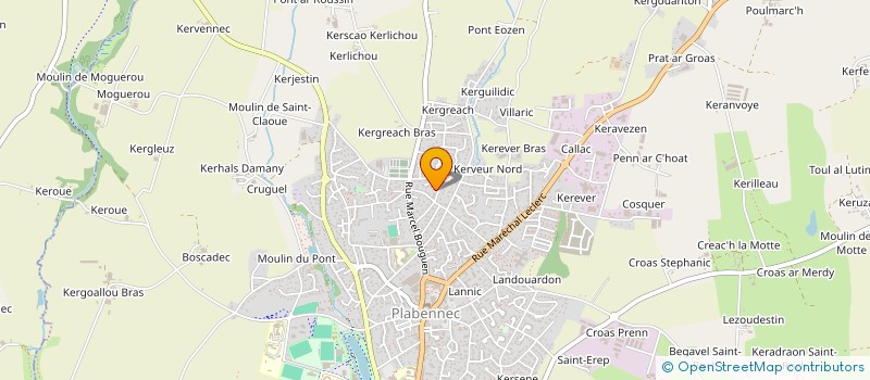 localisation de l'entreprise SCI PERLUNA  PLABENNEC