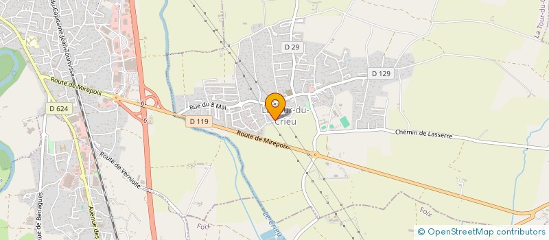 localisation de l'entreprise SCI PERLY à LA TOUR-DU-CRIEU