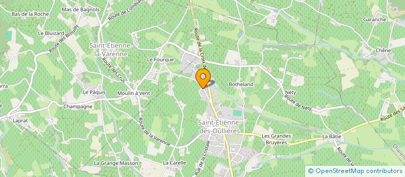 localisation de l'entreprise SCI PERMAD  SAINT-ETIENNE-DES-OULLIERES