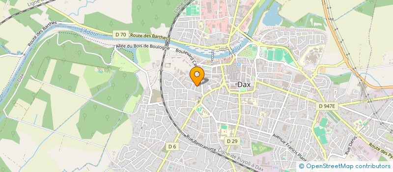 localisation de l'entreprise SCI PERMERE  DAX