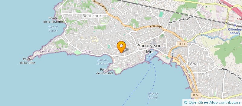 localisation de l'entreprise SCI PERMI à SANARY-SUR-MER