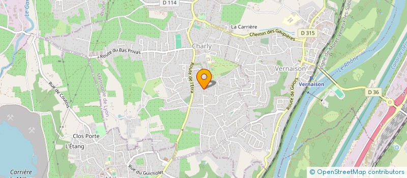 localisation de l'entreprise SCI PERNOT  CHARLY