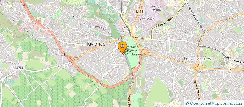 localisation de l'entreprise SCI PERO  JUVIGNAC