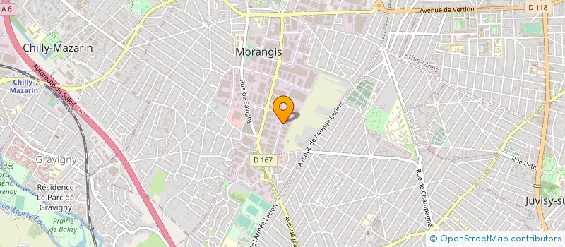 localisation de l'entreprise SCI PERO  MORANGIS