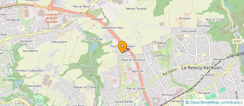 localisation de l'entreprise SCI PERO  GUIPAVAS