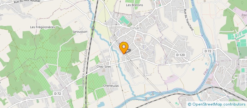 localisation de l'entreprise SCI PERO à LINARS