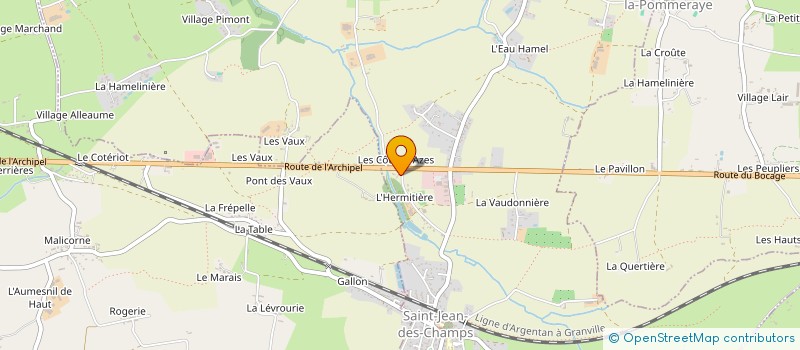 localisation de l'entreprise SCI PERODEAUD  SAINT-JEAN-DES-CHAMPS