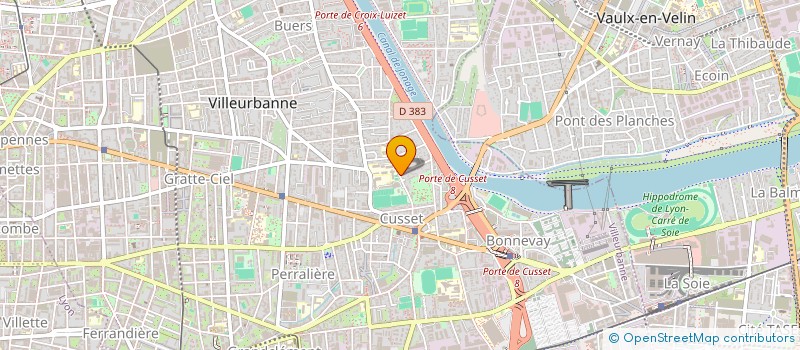 localisation de l'entreprise SCI PEROLINE  VILLEURBANNE