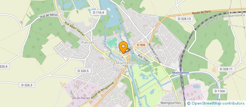 localisation de l'entreprise SCI PERON JACOB à MAINTENON
