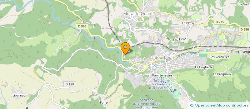 localisation de l'entreprise SCI PERONNIN  LA BOURBOULE